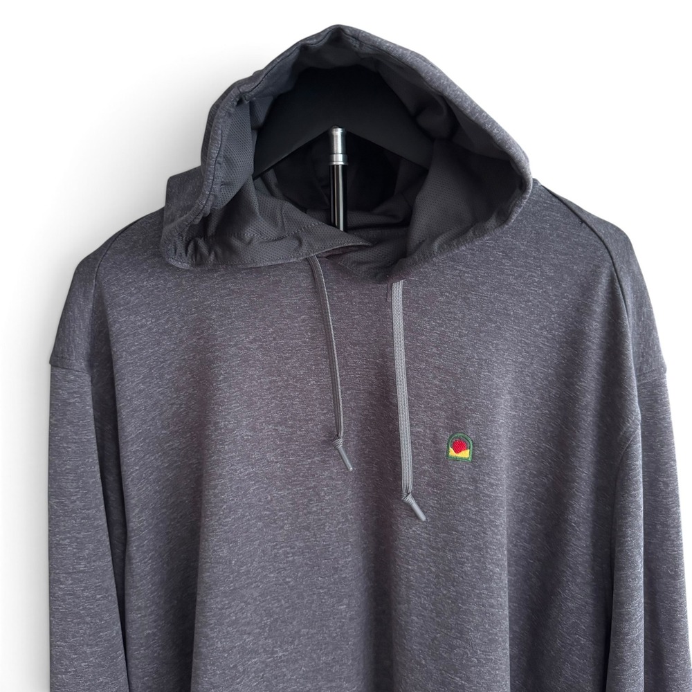 FootJoy Hoodie Men XL Grey Performance Pullover Golf Lightweight Sweatshirt Logo